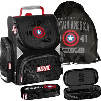 Školní batoh Školní aktovka pro chlapce školní batoh 1-3. třída Avengers sada do školy