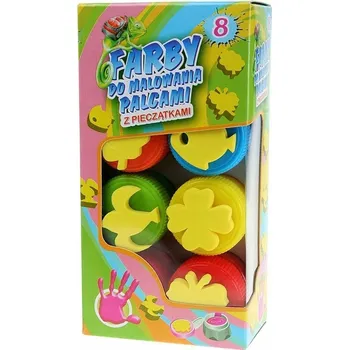 Výtvarná barva Barvy na malování prsty Titanum 8 ks x 15 ml