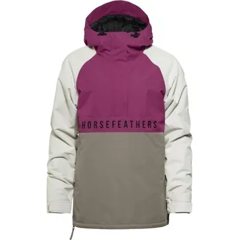 Dámská lyžařská/snowboardová bunda Horsefeathers TALA S Fialová, Hnědá, Bílá, Černá