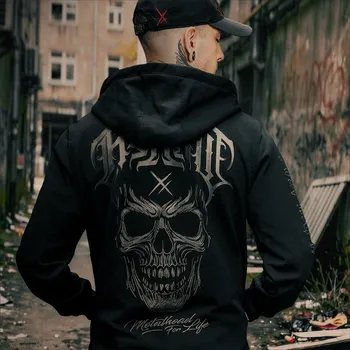 Pánská mikina mikina s kapucí pánské - METALHEAD GREY - HYRAW - 261SWE09 - 4XL