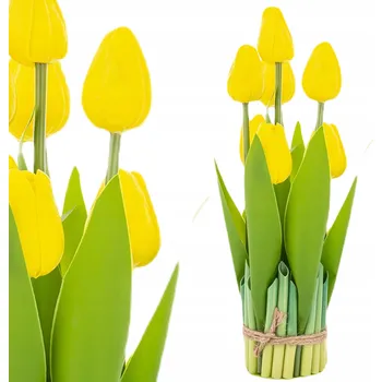 umělá květina Kytice umělých květin Žluté Tulipány