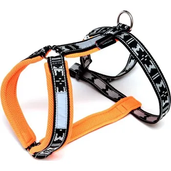 Postroj pro psa Postroj nylon Run - oranžová ManMat vel.EXL - krk 61-64 cm
