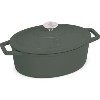 Nádoba na pečení BERLINGERHAUS Pekáč litinový s poklicí 30 cm Matte Green Collection BH-6545