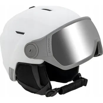 Snowboardová helma s integrovaným hledím SALOMON ICON LT VISOR white S