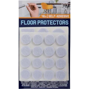 Podložka pod nábytek Podložky na nábytek, plstěné samolepky ochranné fólie na podlahu, 46 kusů , bílé