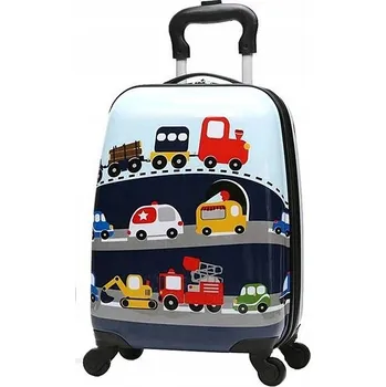 Cestovní kufr na kolečkách Dětský kufřík Vozidla 32 L