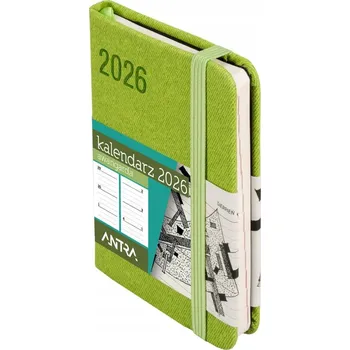 Kalendář Knižní kalendář 2026 A7 Antra zelený