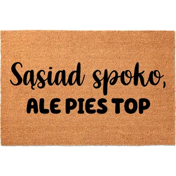 Rohožka KOKOSOVÁ VSTUPNÍ ROHOŽKA 40X60CM VTIPNÁ SRANDA SOUSEDE PES