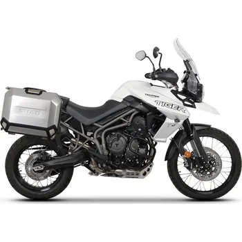 Zavazadlo na motocykl Kompletní sada bočních hliníkových kufrů SHAD TERRA 36L/47L, včetně montážní sady SHAD TRIUMPH Tiger 800