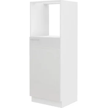 Kuchyňská skříňka MOB Lavera 60 DKPL 162 1F BB (bílá + lesk bílý)