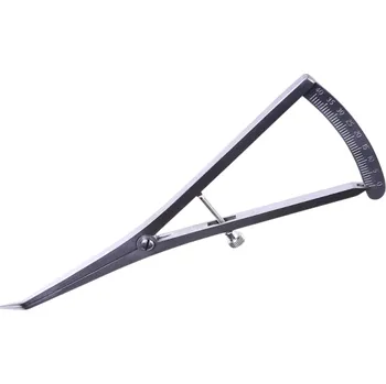 Zubní nit Endodontický měřicí třmen 17,5 cm Zakřivený 0–40 stupňů Nerezová ocel Oboustranná stupnice pro kov