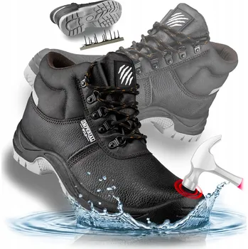 Pracovní obuv Pracovní boty FORINT kotníkové s ocelovou špičkou S3 velikost 46