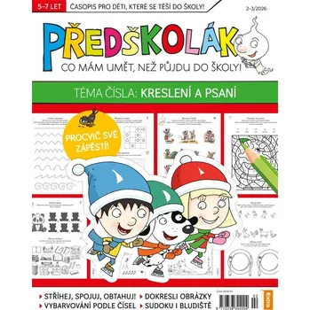 Časopis Předškolák 02-03/2026 (Kreslení a psaní)