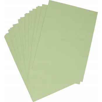 Papír OZDOBNÝ KARTON A4 pastelově ZELENÝ světle 210g HLADKÝ papír (galerie papíru) 20 listů