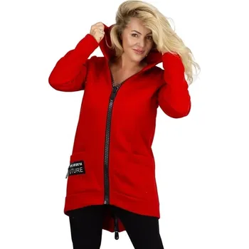 Dámská mikina Dámská mikina s kapucí a zapínáním na zip s motivem zavíracích Agrafka s kapucí velikost XXL