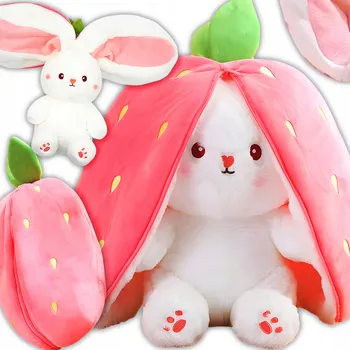 plyšák Plyšová Hračka králík jahoda plyšová 25 cm