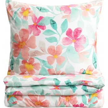 Povlečení Povlečení FIORE z mikrovlákna s květinami 220x200 + 2*70x80 cm HOMLA
