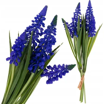 umělá květina Modřenec 28 cm modrý