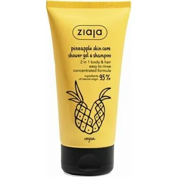 Koupelová kosmetika Ziaja Pineapple Skin Care Shower Gel & Shampoo - Energizující sprchový gel & šampon 160 ml