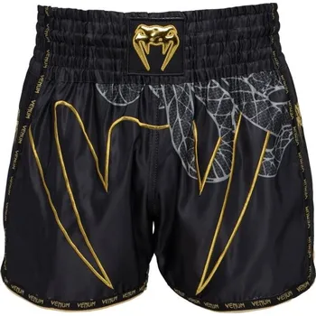 Bojový sport Kraťasy na Muay Thai Venum SERPENTI MUAY THAI SHORTS XXL Černá, Zlatá, Šedá
