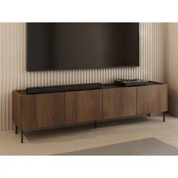 Televizní stolek Mirjan_zondo TV skříňka/stolek Anto S2 (ořech warmia + černý mramor)