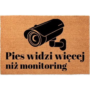 Rohožka KOKOSOVÁ VSTUPNÍ ROHOŽKA PŘED DVEŘE NA BOTY - VTIPNÝ PES