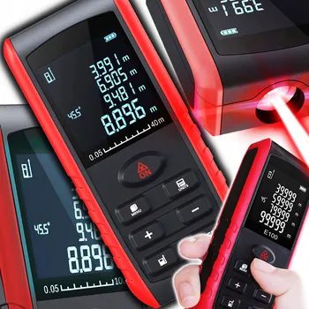 Měřící laser Laserový dálkoměr >>50M<< digitální úhloměr měřič laserová vodováha PRO