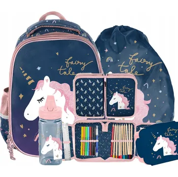 Školní batoh Školní batoh batoh jednorožec 1-3. třída Paso set pro dívky