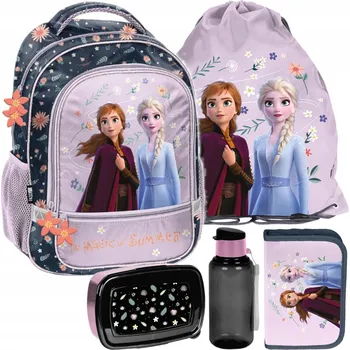 Školní batoh Školní batoh Paso Ledové Království s více přihrádkami modrý, růžový, vícebarevný 1 l