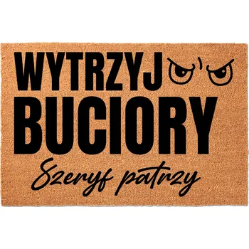 Rohožka KOKOSOVÁ ROHOŽKA PŘED DVEŘE S VTIPEM - ZÁBAVNÁ - UTŘI SI BOTY