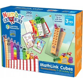 Výuková hračka Stavebnice Matematické kostky 11-20 MathLink Cubes