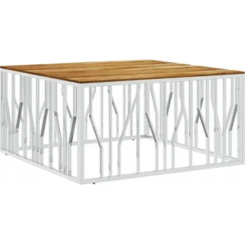 Konferenční stolek Konferenční stolek VidaXL obdélníkový 100 x 50 x 50 cm stříbrný