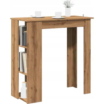 Jídelní stůl Barový stůl s policemi, dub artisan, 102x50x103,5 cm