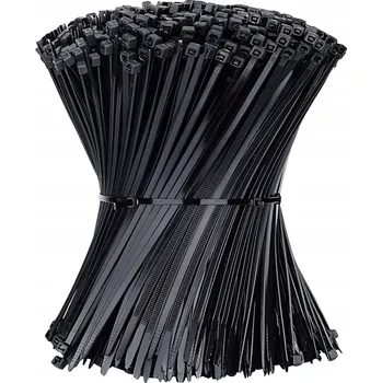 Stahovací páska STAHOVACÍ PÁSKY KABELOVÉ UPÍNACÍ PÁSKY SILNÉ ČERNÉ 3,6 x 300 mm 100 KUSŮ