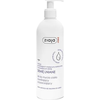 Koupelová kosmetika Ziaja Med Hydratační a čisticí sprchový Gel s lněným semínkem 400 ml