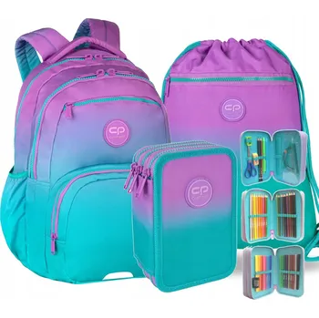 Školní batoh Coolpack Batoh Dvoukomorový Studentský Pick Gradient BlueBerry E99505
