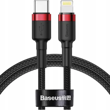 Datový kabel Kabel Baseus USB-C na Apple Lightning 1 m černý