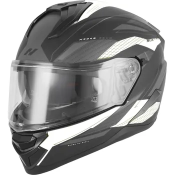 Helma na motorku Integrální helma na motorku NOX N304-S REVO matná černo-bílá XL