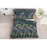 Povlečení francouzské saténové, Luční květiny, 220x200 + 2x 70x80 cm