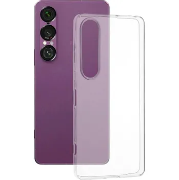 Pouzdro na mobilní telefon Techsuit - čirý silikon - Sony Xperia 1 VII - průhledný