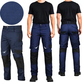 Pracovní obuv Pracovní kalhoty Specto modré RIP STOP s kapsami, velikost vel.