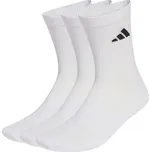 Ponožky adidas Cushioned Sportswear Crew 3P bílé JZ0530 37-39