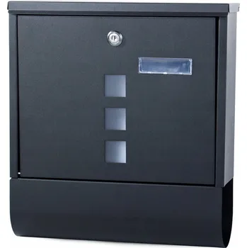 Poštovní schránka Černá Poštovní schránka Verk Group s držákem na noviny