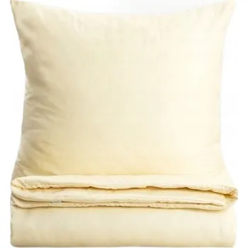 Povlečení Povlečení AVELIA saténové s příměsí viskózy žluté 140x200 + 1*70x80 cm HOML