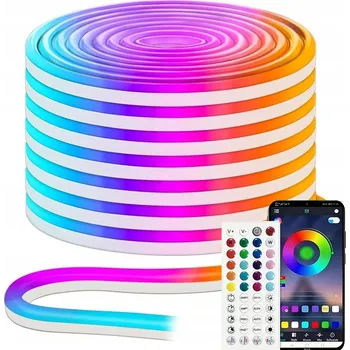 LED páska RGB LED pásek 6m Vodotěsný s dálkovým ovládáním a aplikací, 360 LED