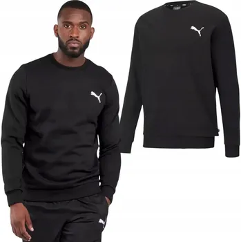 Pánská mikina Pánská mikina mikina bez kapuce Puma ESS Small Logo Crew, černá, velikost M