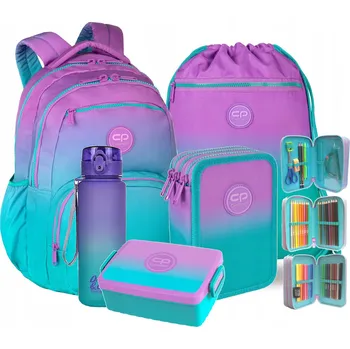 Školní batoh Coolpack Batoh Dvoukomorový Studentský Pick Gradient BlueBerry E99505