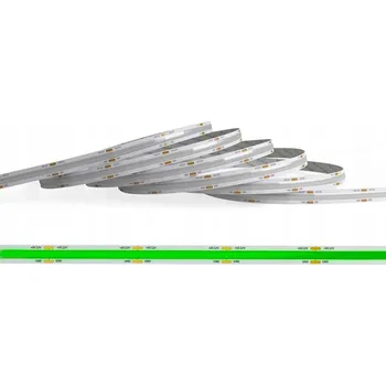 LED páska LED pásek COB 5M 12V NEON 45W BEZBODOVÝ ZELENÝ