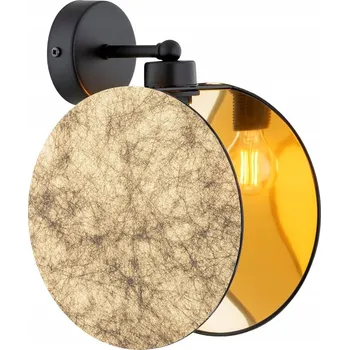 Nástěnné svítidlo MOTIF K1 GOLD Nástěnné svítidlo Ocel lakovaná práškově. Stínidlo Černé 15W MAX LE