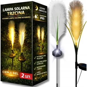Venkovní osvětlení Solární lampa Azaris , bílá, 75 cm, 2 ks